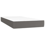 Boxspring Met Matras Kunstleer Grijs