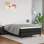 Boxspring Met Matras Kunstleer Zwart