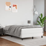 Boxspring Met Matras Kunstleer Wit