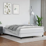 Boxspring Met Matras Kunstleer Wit