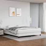 Boxspring Met Matras Kunstleer Wit
