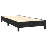 Boxspring Met Matras Fluweel Zwart