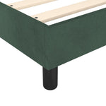 Boxspring Met Matras Fluweel Donkergroen
