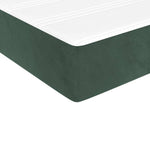 Boxspring Met Matras Fluweel Donkergroen