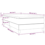 Boxspring Met Matras Fluweel Roze