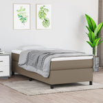 Boxspring Met Matras Stof Taupe