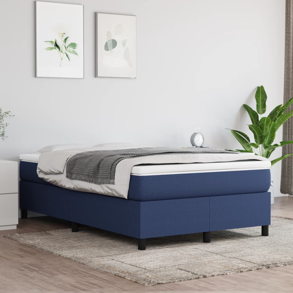 Boxspring Met Matras Stof Blauw