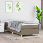 Boxspring Met Matras Stof Taupe