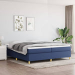 Boxspring Met Matras Stof Blauw