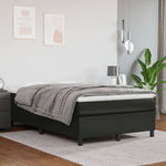 Boxspring Met Matras Kunstleer Zwart