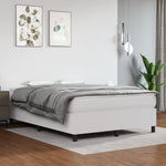 Boxspring Met Matras Kunstleer Wit