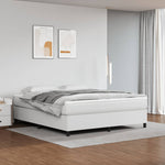 Boxspring Met Matras Kunstleer Wit