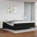 Boxspring Met Matras Kunstleer Zwart