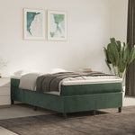 Boxspring Met Matras Fluweel Donkergroen