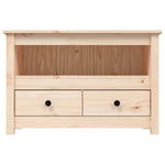 Tv-Meubel 79X35X52 Cm Massief Grenenhout