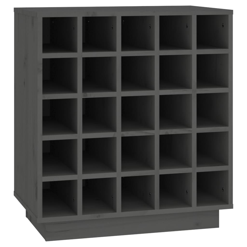 Wijnkast 55,5X34X61 Cm Massief Grenenhout