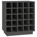 Wijnkast 55,5X34X61 Cm Massief Grenenhout