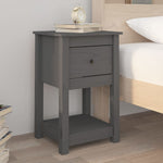 Nachtkastjes 40X35X61,5 Cm Massief Grenenhout