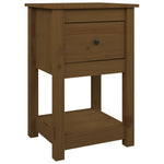 Nachtkastjes 40X35X61,5 Cm Massief Grenenhout