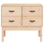 Wandkast 90X40X78 Cm Massief Grenenhout