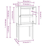 Hoge Kast 60X40X120 Cm Massief Grenenhout