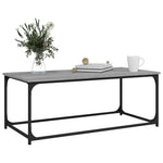 Salontafel Bewerkt Hout En Ijzer