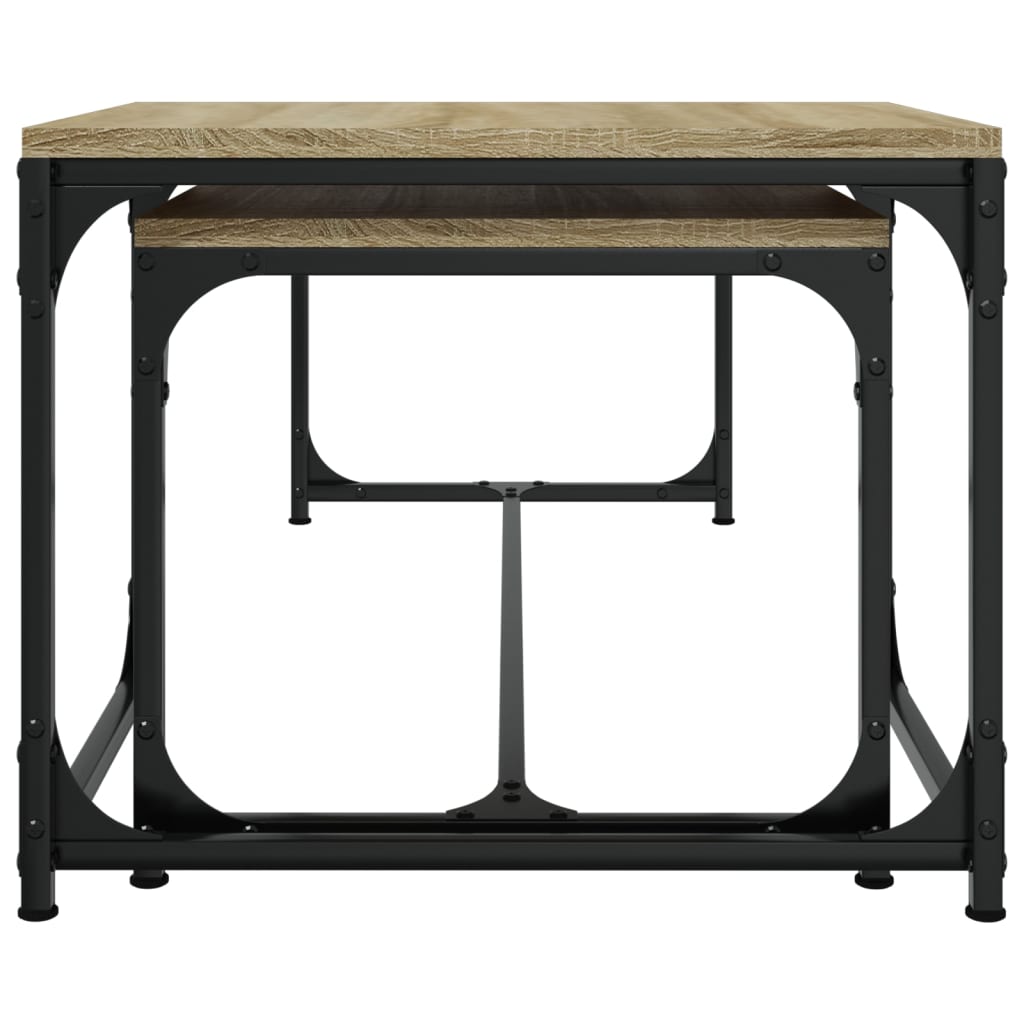 Salontafels 2 St Bewerkt Hout Kleurig