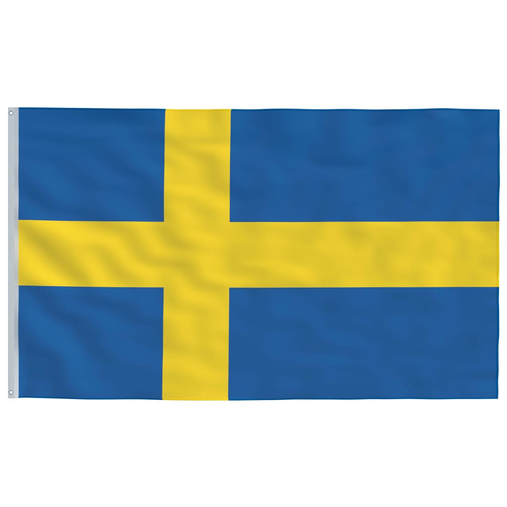 Vlag Met Vlaggenmast Zweden 6,23 M Aluminium