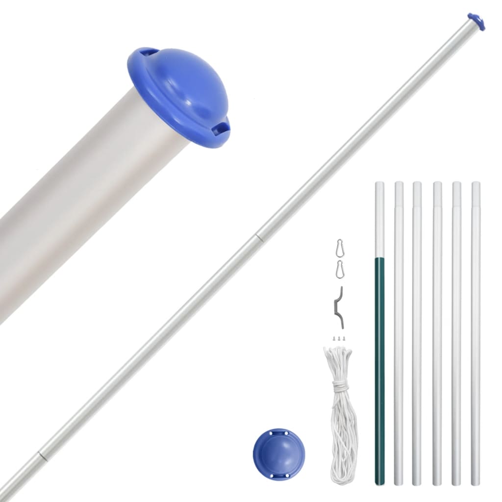 Vlag Met Vlaggenmast Europa 6,23 M Aluminium