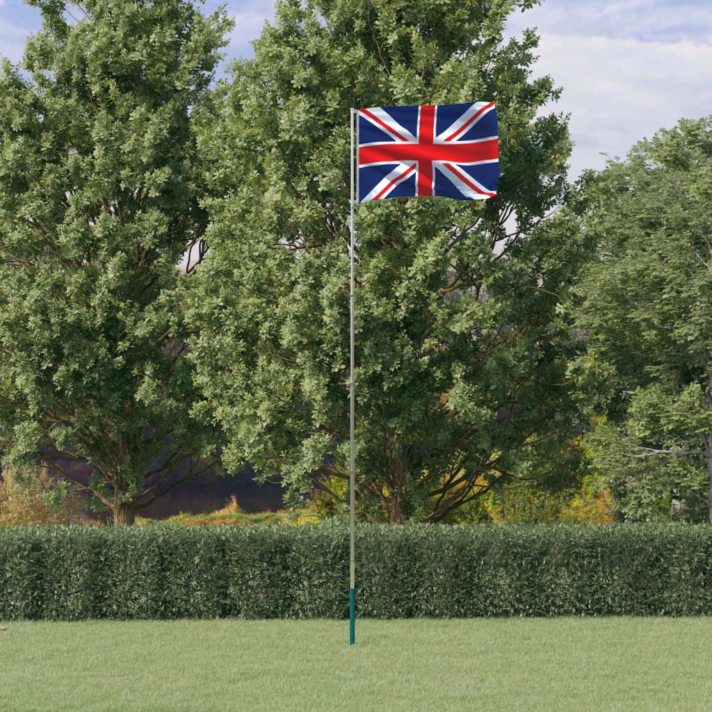Vlag Met Vlaggenmast Verenigd Koninkrijk 5,55 M Aluminium
