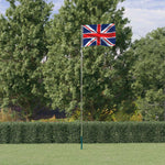 Vlag Met Vlaggenmast Verenigd Koninkrijk 5,55 M Aluminium