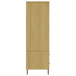 Kledingkast Metalen Poten Oslo 90X55X172,5 Cm Grenenhout
