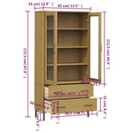 Boekenkast Met Metalen Poten Oslo 85X35X172,5 Cm Hout