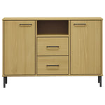 Dressoir Met Metalen Poten Oslo 113X40X77 Cm Grenenhout