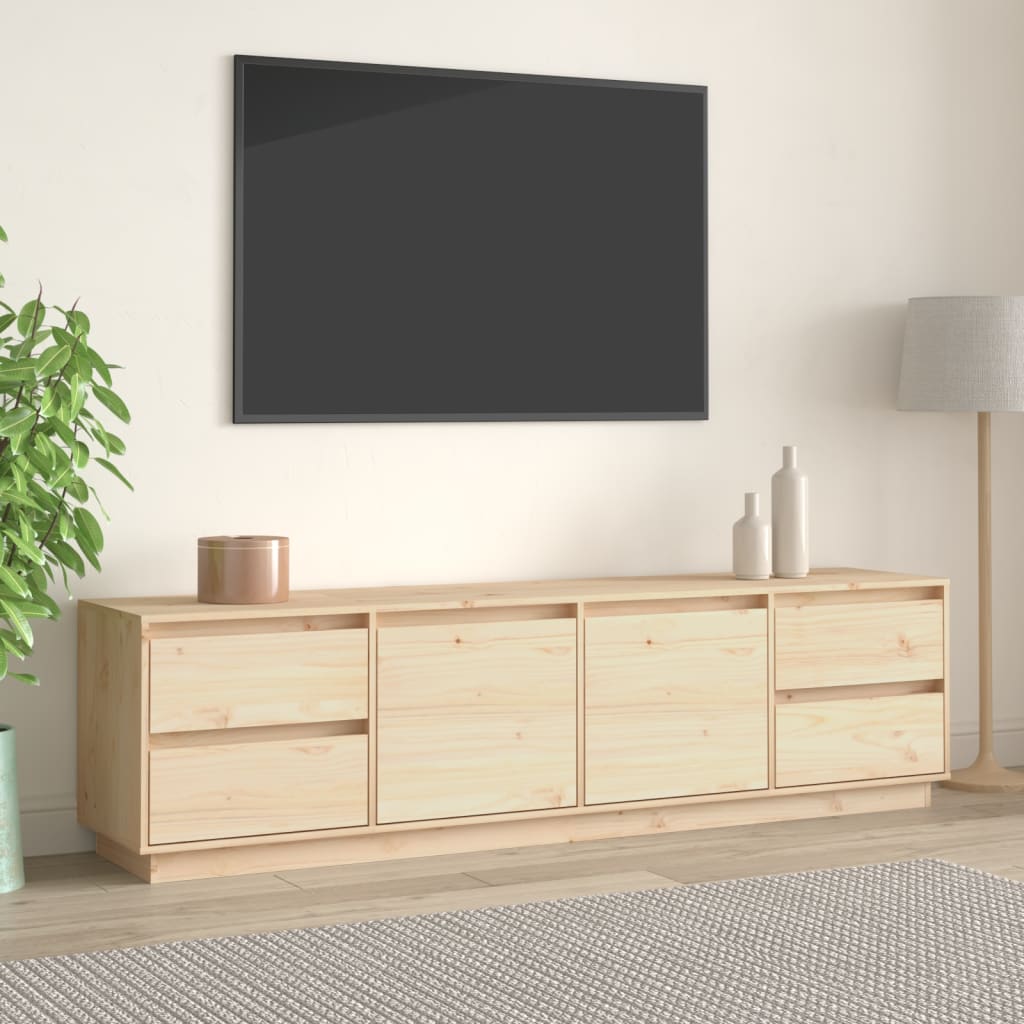 Tv-Meubel 176X37X47,5 Cm Massief Grenenhout