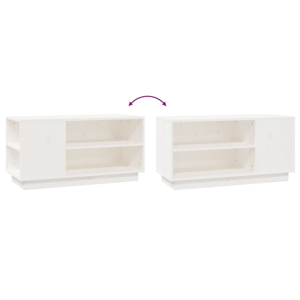 Tv-Meubel 80X35X40,5 Cm Massief Grenenhout