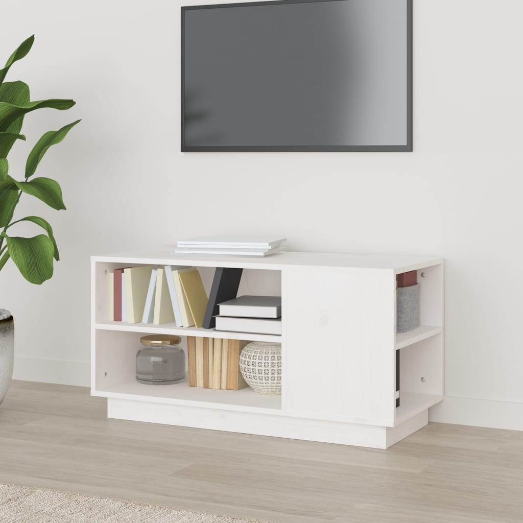 Tv-Meubel 80X35X40,5 Cm Massief Grenenhout