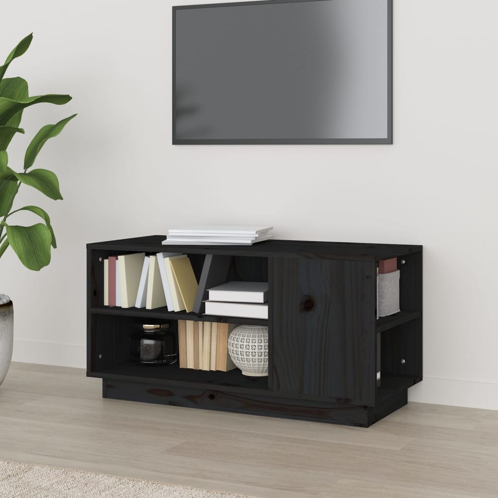 Tv-Meubel 80X35X40,5 Cm Massief Grenenhout