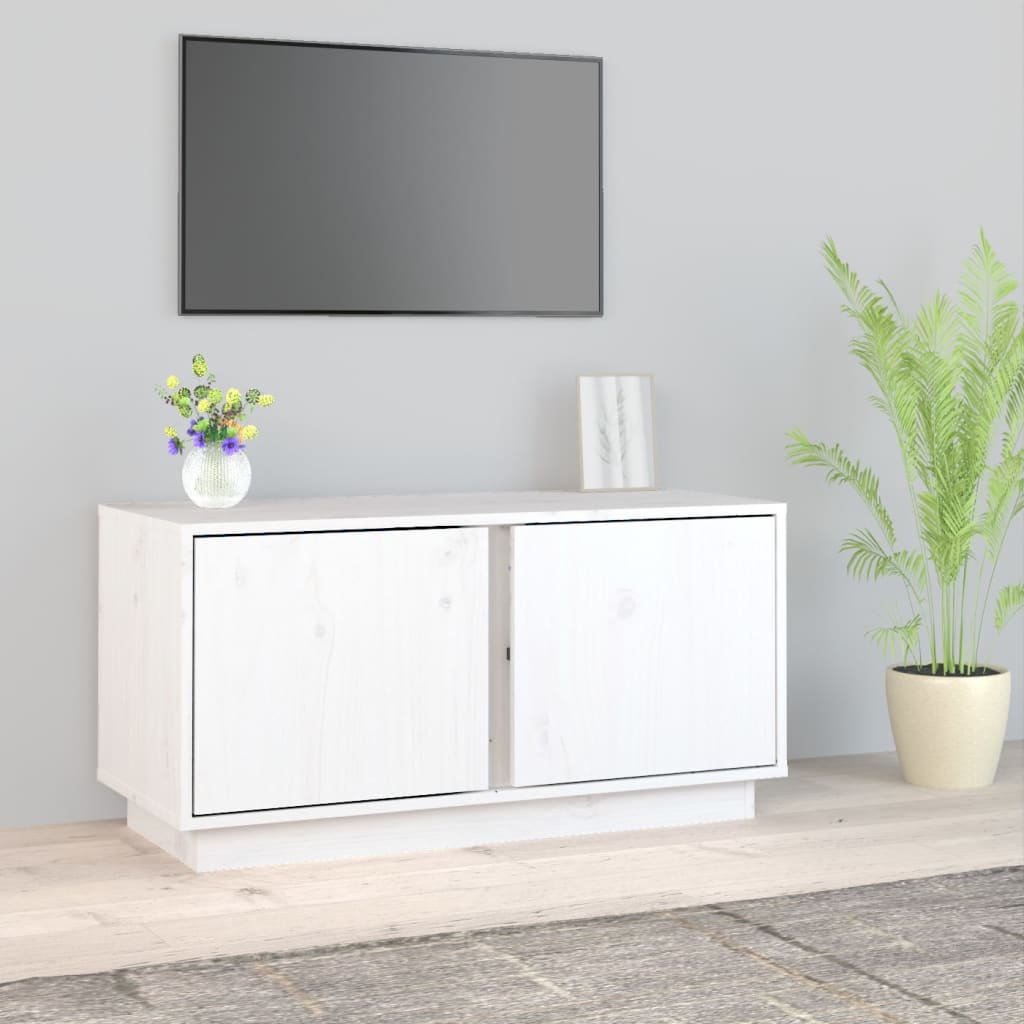 Tv-Meubel 80X35X40,5 Cm Massief Grenenhout