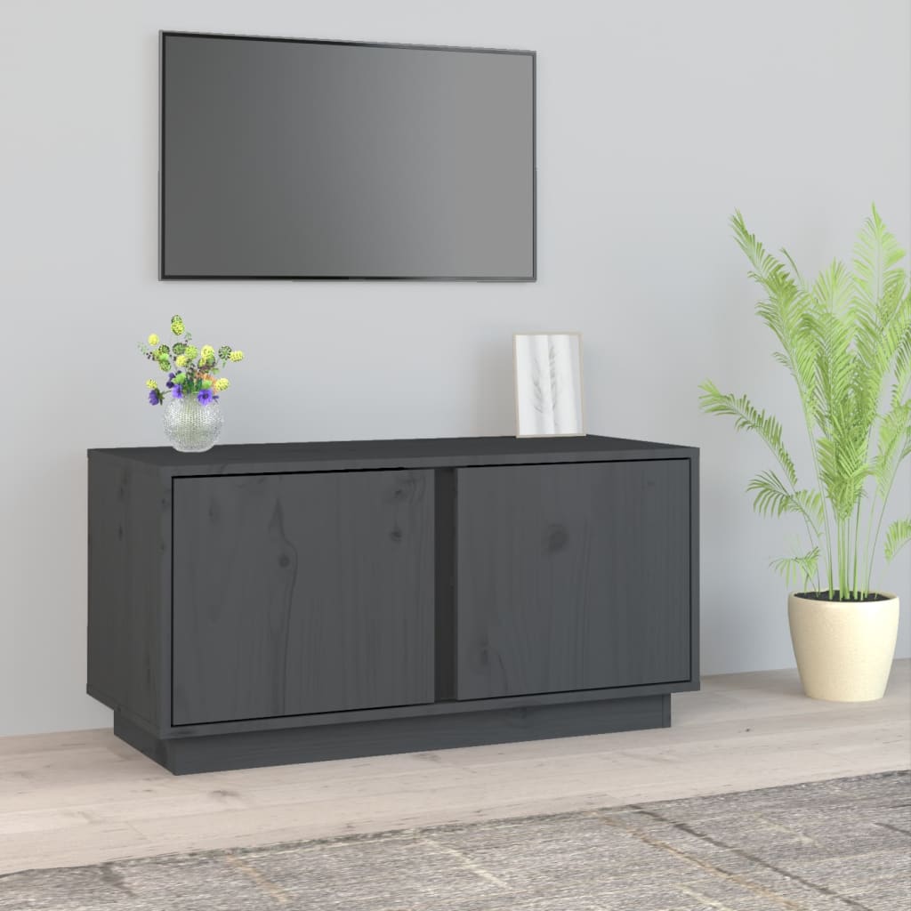 Tv-Meubel 80X35X40,5 Cm Massief Grenenhout