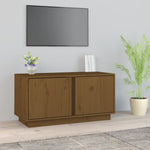 Tv-Meubel 80X35X40,5 Cm Massief Grenenhout