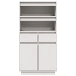 Hoge Kast 60X40X116,5 Cm Massief Grenenhout