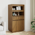Hoge Kast 60X40X116,5 Cm Massief Grenenhout