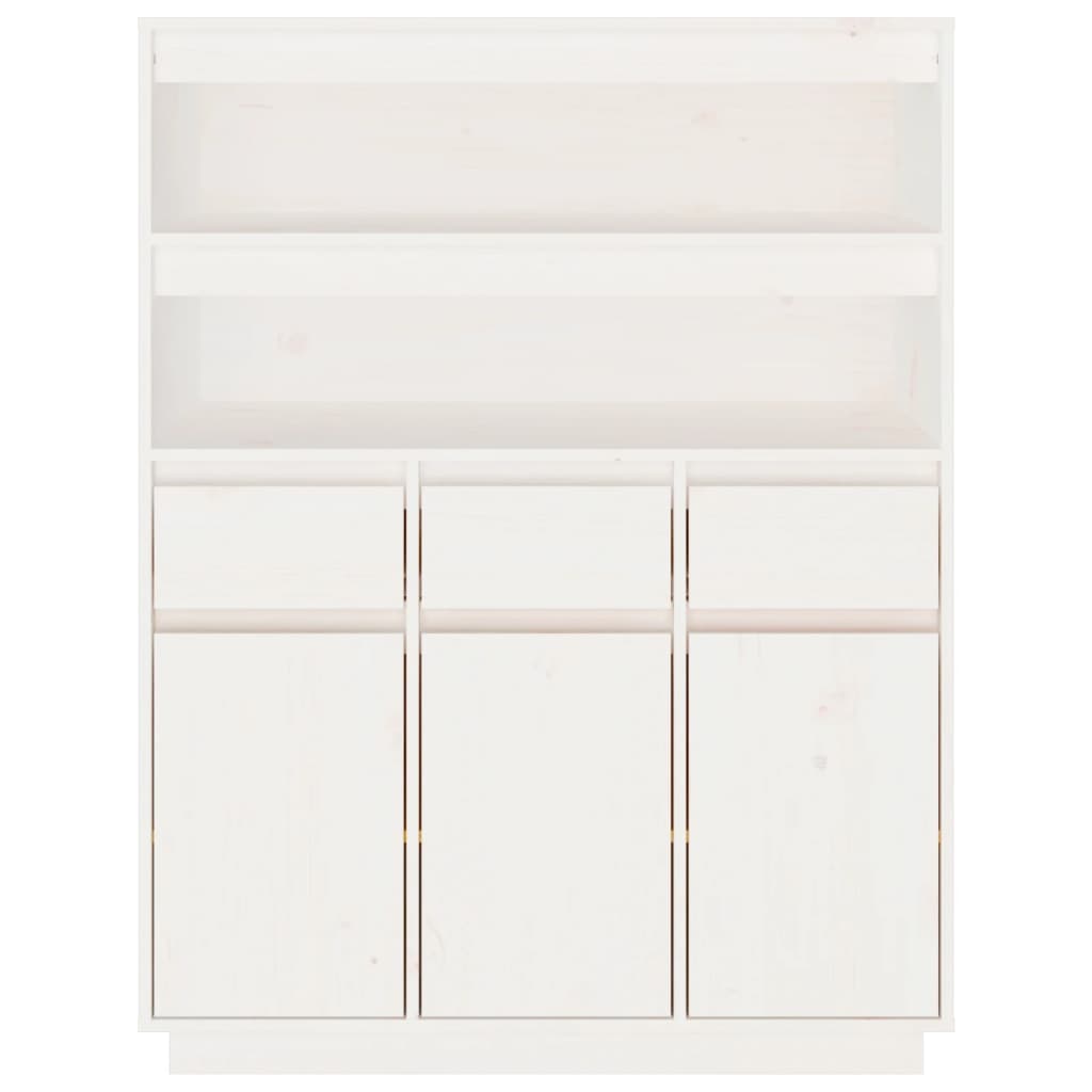 Hoge Kast 89X40X116,5 Cm Massief Grenenhout