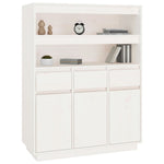 Hoge Kast 89X40X116,5 Cm Massief Grenenhout