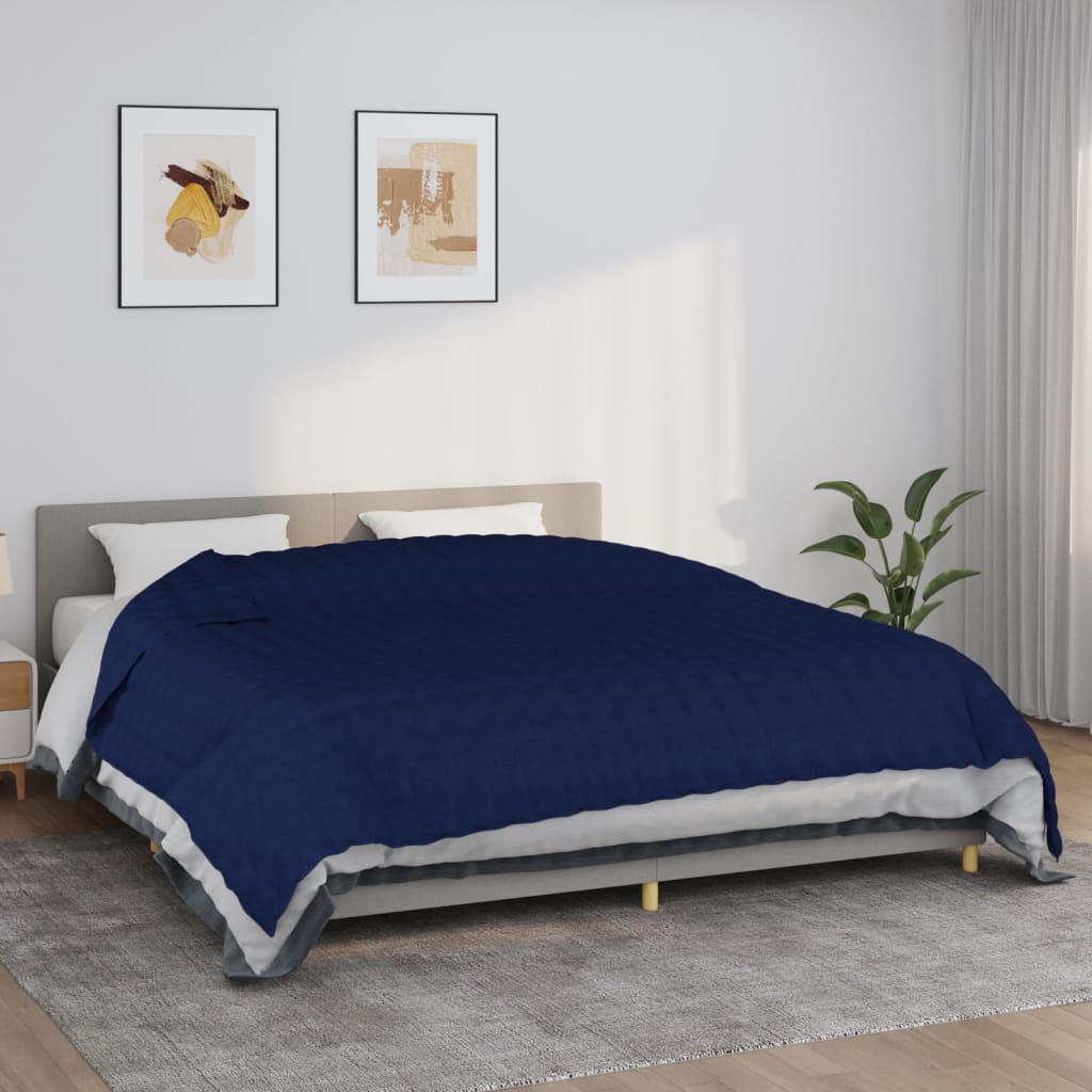 Verzwaringsdeken Stof Blauw