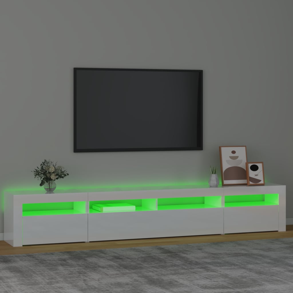 Tv-Meubel Met Led-Verlichting 240X35X40 Cm