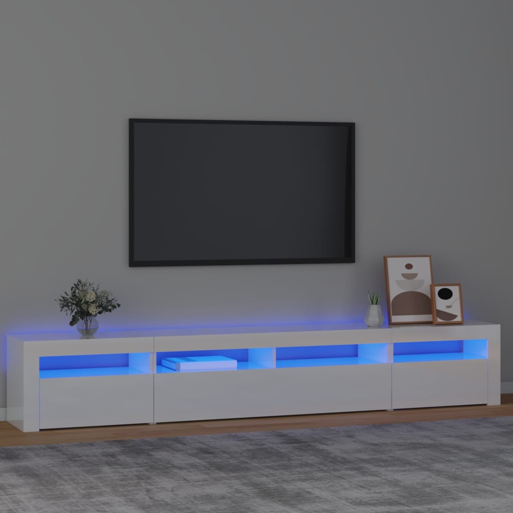Tv-Meubel Met Led-Verlichting 240X35X40 Cm