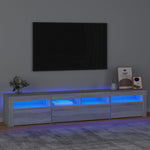 Tv-Meubel Met Led-Verlichting 180X35X40 Cm Wit