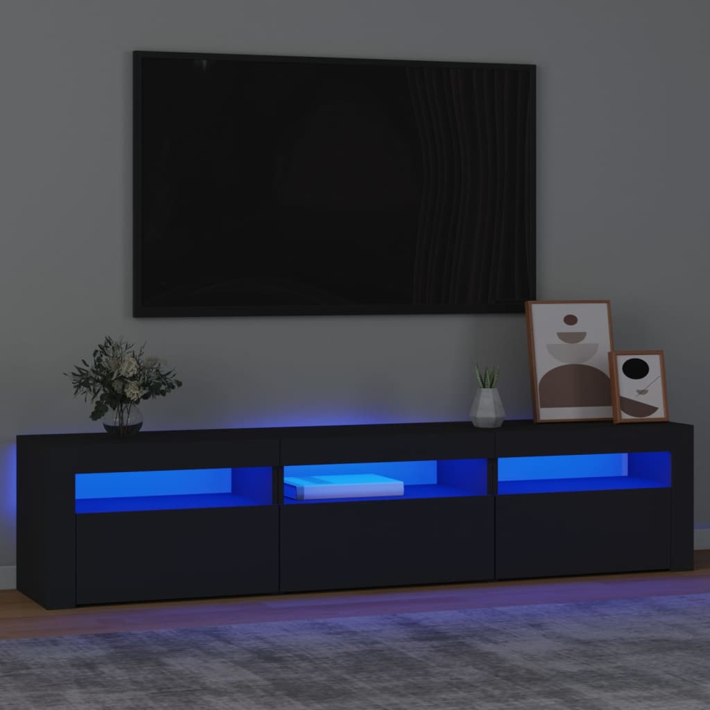 Tv-Meubel Met Led-Verlichting 240X35X40 Cm